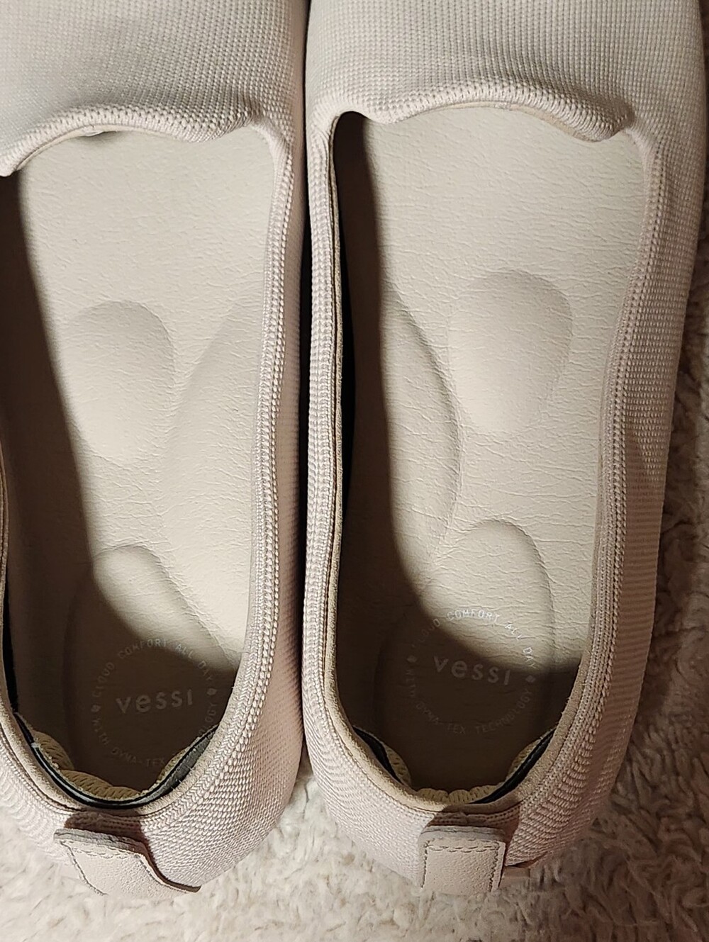 Vessi Market Flat Womens Size 11 Cream Trail Shore Waterproof Loafers EUC - Picture 12 of 12
